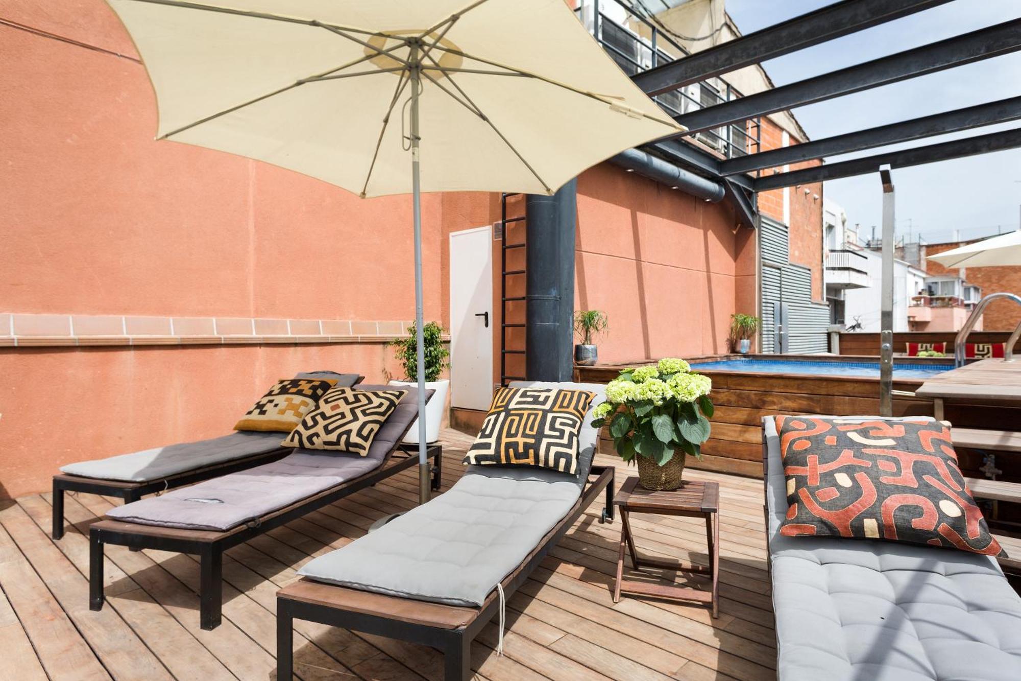 Apartment Barcelona Rentals - Pool Terrace In City Center Стая снимка